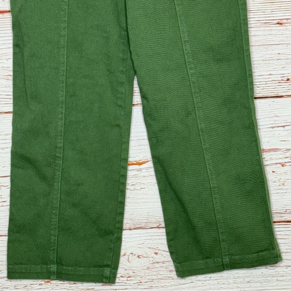 Lulus Dillon Olive Green Self-Tie Cropped Jeans Sz 25 - Picture 8 of 15